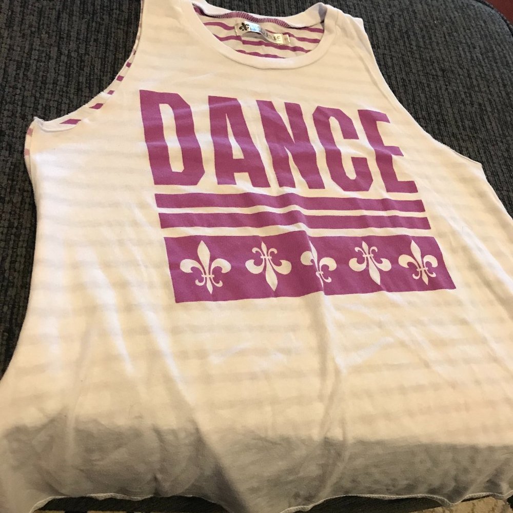 Purple/White Dance Tank Top